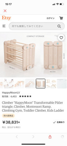 最終値下げ！子供用ジム ヨーロッパ製 手作り Climber 美品