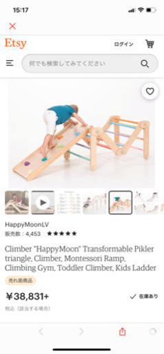 最終値下げ！子供用ジム ヨーロッパ製 手作り Climber 美品