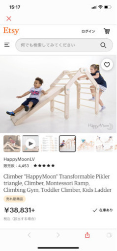 最終値下げ！子供用ジム ヨーロッパ製 手作り Climber 美品