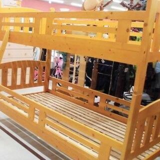 2段ベッド 幅102.5×長さ203×高さ159.5㎝ 木製 シングル