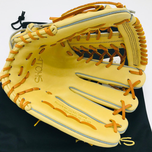 新品 ATOMS アトムズ グローブ 外野手 右投 硬式 キャメル
