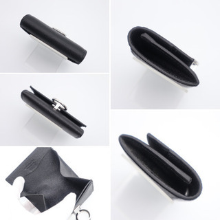 《BVLGARI/ロゴクリップ コインケース》Sランク 未使用品 極美品 黒 箱