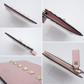 《VALENTINO/スタッズ カードケース》Sランク 未使用品 箱 袋 極美品
