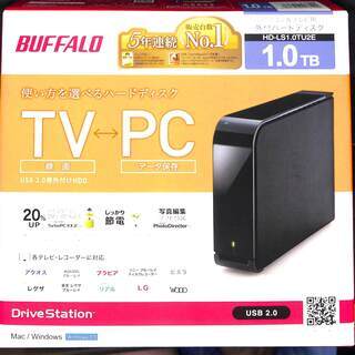 【ネット決済】BUFFALO 外付けHDD １TB HD-LS1...
