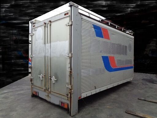 トラックコンテナ 箱 2ｔロング 4440x2180x2760 アルミバン 冷凍冷蔵 倉庫 物置 ガレージ 愛媛より