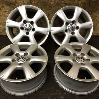VW フォルクスワーゲン 純正ホイール 15インチ 4本 6.5J5HPCD112+50