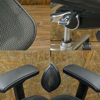 札幌 引き取り エルゴヒューマン プロ ロータイプ オフィス デスクチェア メッシュ 黒 JOIFA802