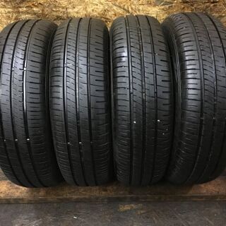 DUNLOP ENASAVE EC204 185/70R14 14インチ 夏タイヤ 4本 2017年製 バリ