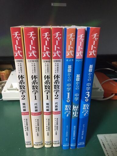 参考書です 数学と体系数学と歴史です ブラギ 湯の川の本 Cd Dvdの中古あげます 譲ります ジモティーで不用品の処分