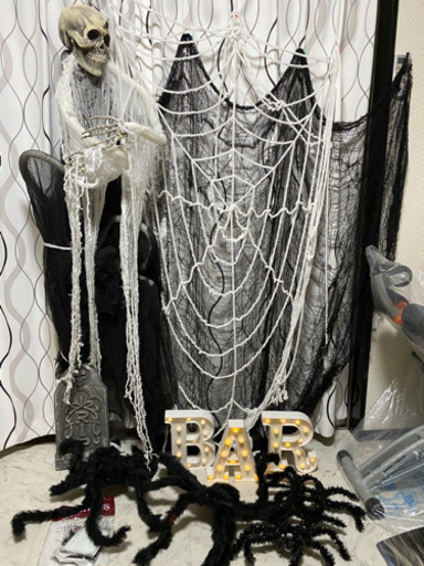 D ハロウィン　飾り　まとめ売り　クモ　ドクロなど　セット