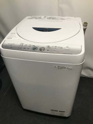 シャープ　簡易乾燥機能つき洗濯機　４．５キロ　洗浄済み！　２０１１年製