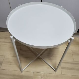 IKEAイケア_丸テーブル_GLADOM_ホワイト