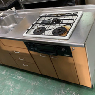 流し　中古　ガスレンジは買い替え前提