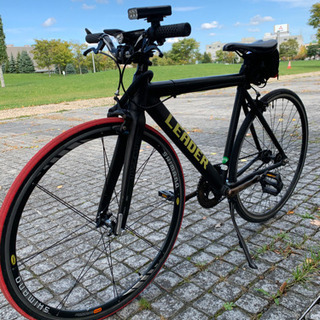 LEADER バイク 721TR 現行モデル マッドブラック ピストバイク