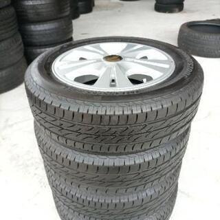 BRIDGESTONE ☆取り付け無料☆155/65/13 アルミホイール付きバリ山 
