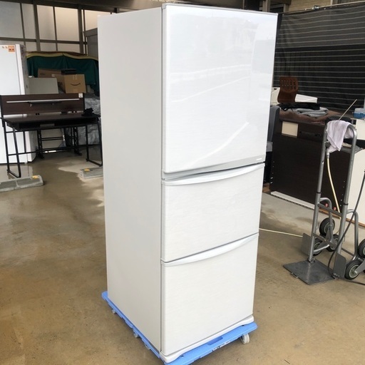 【洗浄済】2013年製 東芝ノンフロン冷凍冷蔵庫「GR-E34N」340L