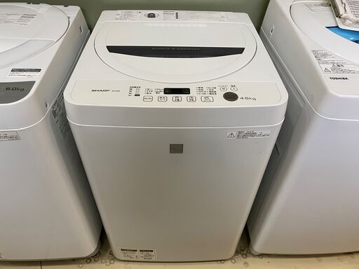 洗濯機 シャープ SHARP ES-G4E3 2016年製 4.5kg 中古品