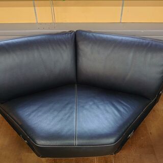 【店舗同時販売中】IDC大塚家具　L/Sシリーズ　総本革セパレートコーナーソファ3点セット【店頭ご来店購入限定】