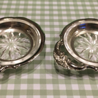 【差し上げます❗️】小皿 2個  銀製　【中古品】