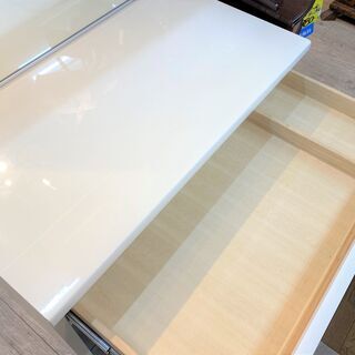 鏡面仕上げ】 スツール付ドレッサー ホワイト 引出し付 コンセント付