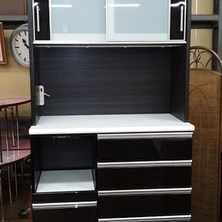 【店舗同時販売中】　ＮＩＴＯＲＩ　ニトリ　ポスティア１００ＫＢ　２枚スライド扉キッチンボード　