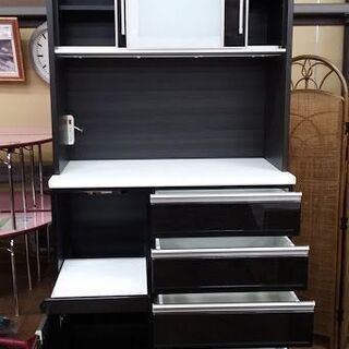 【店舗同時販売中】　ＮＩＴＯＲＩ　ニトリ　ポスティア１００ＫＢ　２枚スライド扉キッチンボード　