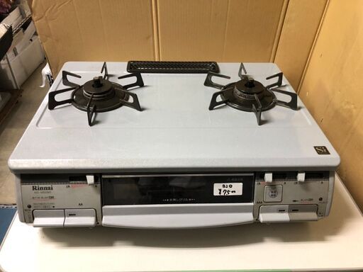 ☆中古 激安！！ リンナイ　ガスコンロ　2口 　都市ガス　RTS-M660CS-R　2013年製　DJ024　￥7,500