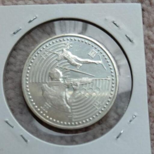 記念硬貨 長野冬季オリンピック 1989年 5000円銀貨 500円硬貨 各1枚
