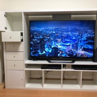 IKEAの家具　白　テレビ台