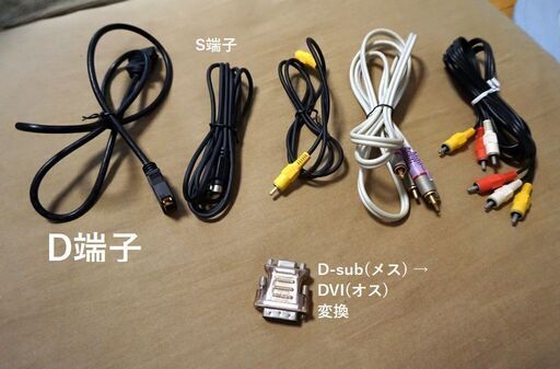 完了 ビデオ オーディオケーブルrca S端子 D端子 Dsub Dvi変換 かくかく 北野田の映像プレーヤー レコーダー その他 の中古あげます 譲ります ジモティーで不用品の処分 完了 ビデオ オーディオケーブルrca S端子 D端子 Dsub Dvi変換 かくかく 北野田の映像プレーヤー レコーダー その他 の中古あげます 譲ります ジモティーで不用品の処分