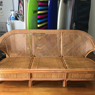 椅子　ソファー　w173cm バンブー