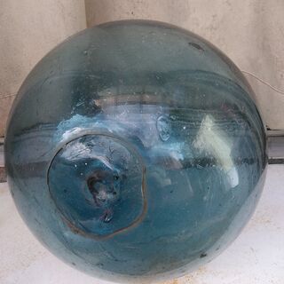 【断捨離出品】海の浮き球ガラス　丸ブイ　浮き玉