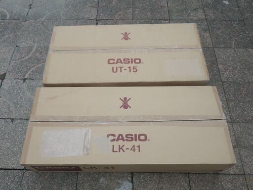 ■配達可■未使用品■CASIO 光ナビゲーション キーボード LK-41 とUT-15(椅子、スタンド、ヘッドホン) 電子ピアノ セット