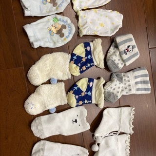 GAP 新生児用靴下、ミトン、0-6ヶ月