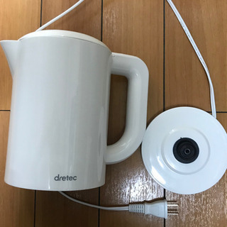 【美品】電気ケトル　ラミン　dretec 1.0ℓ【お渡しも可能...