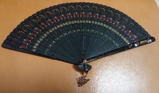 新品、アナスイ、扇子、蝶。