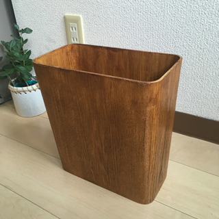 【11/15処分】無印良品 ゴミ箱 木製 リメイク