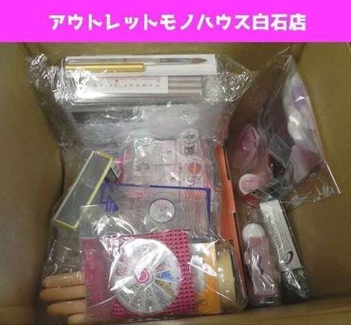 新品 キャリカレ プロフェッショナルネイルデザイナー ネイリスト UVライト キット40種類 キャリアカレッジ