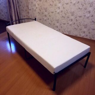【ネット決済】③配送込み  省スペース シンプル シングルベッド...
