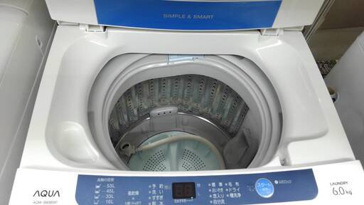 AQUA 6.0kg洗濯機　2014年式　AQW-S60B