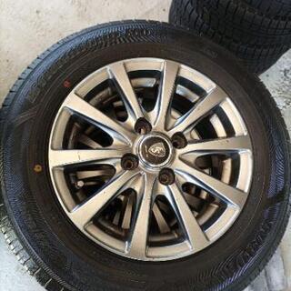 155⁄80R13⭐2018年！ヴィッツ等に！バリ山！GOODYEAR製アルミホイール付