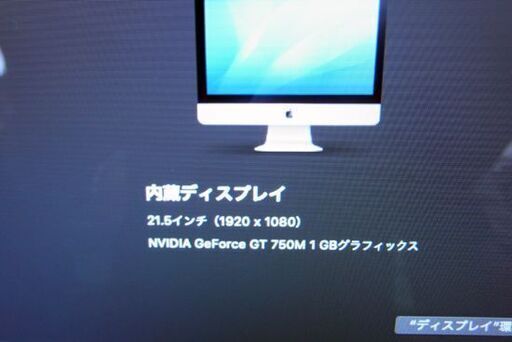 美品 アップル iMac 21.5インチ A1418 intel Core i5 プロセッサ2.9Ghz メモリ8GB HDD1TB Apple