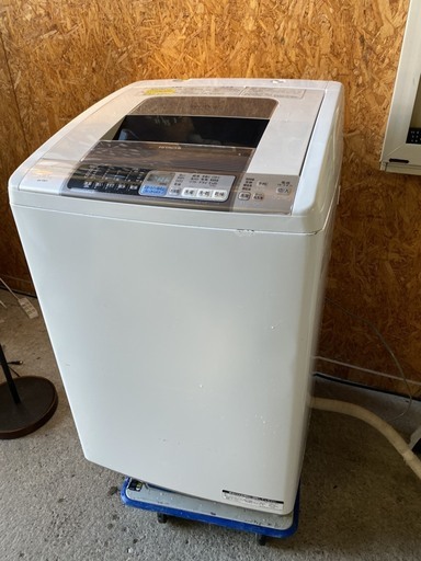 C１０１４　日立　乾燥機付　洗濯機　８kg 　大容量