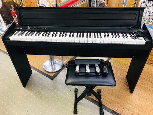 KORG 電子ピアノ LP-180 ブラック 椅子 ペダル 88鍵盤-