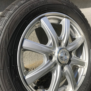 スタッドレスタイヤ13インチホイール付き４本セット(ほぼ新品)
