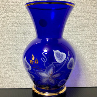 ［9］【複数購入値引】ボヘミアンガラス 花瓶 チェコ共和国製