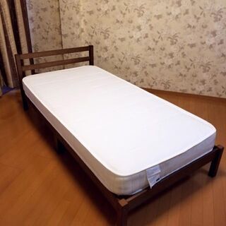 【ネット決済】⑧配達込み ニトリ シングルベッド 木製フレーム ...