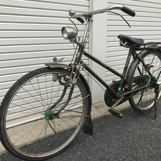 昭和レトロ ミヤタの自転車 26インチ 奈良法隆寺より