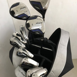【超豪華セット！】◆Fitway◆ゴルフクラブ 11本セット＋純正キャディバッグ＋レインウェア等付属品多数付き 美品