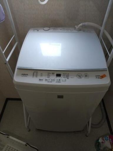 洗濯機 2017年製 アクア AQW-GP7E5(KW)\n\n